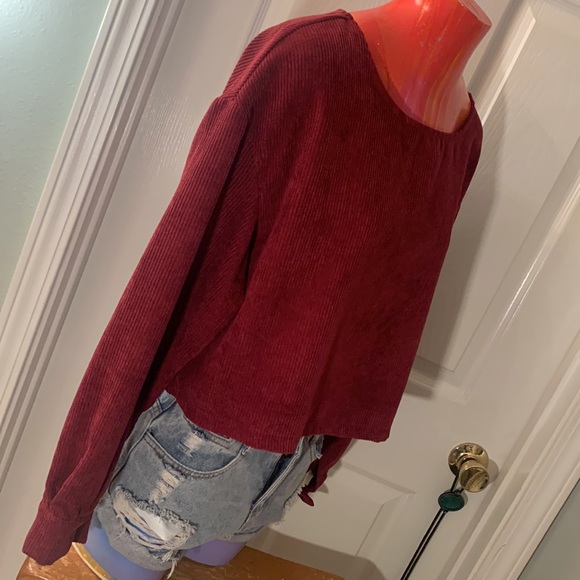 SHEIN Corduroy Crop Top Sweater - Picture 10 of 14
